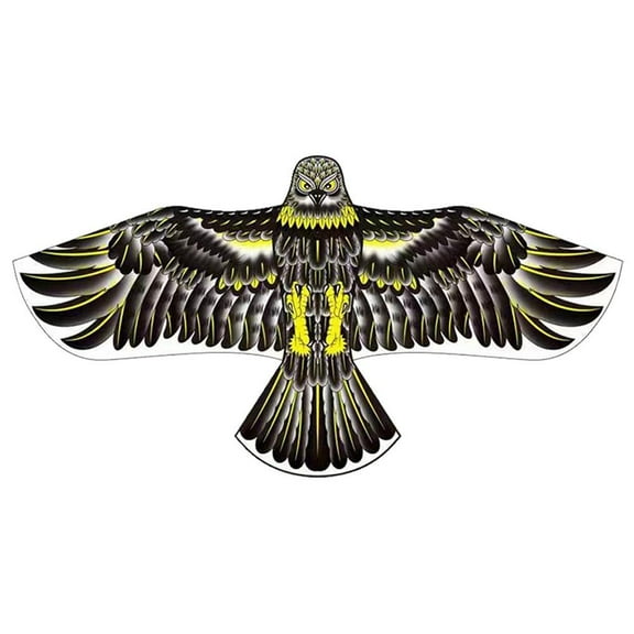 Misterolina Flat Eagle Kite Big Fly Bird Kite For Children includes 20m kite line Lot G9