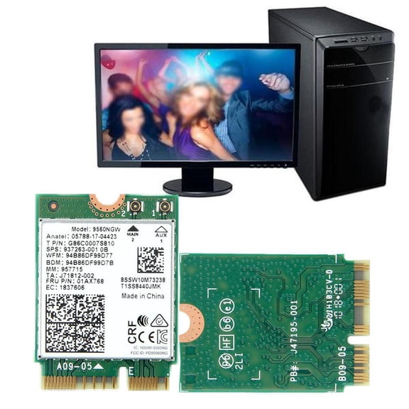 Misterolina Intel Dual Band AC 9560 9560NGW NGFF 173Gbps BT50 M2 Card Wireless Wifi HOT