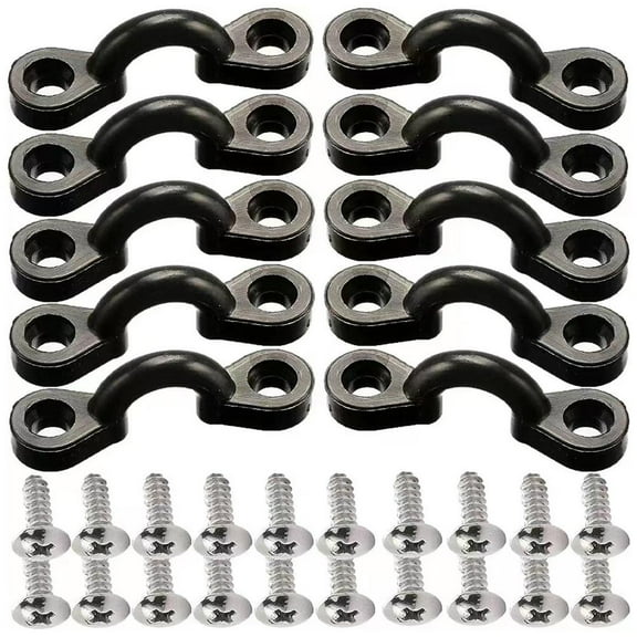 Misterolina Kayak Pad Eye Kit, Nylon Bg De Loops Tie Down Pad Eye With Screws, Hoo, Boat Rigging Eye Kayak Kit De Loop, Rope