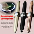 thumbnail image 1 of DLQT Gyro Light Pen Matte Black Luminous Flash With Light Rotating Finger Decompression Creative Metal Multi-Function Rotating Decompression Fingertip Gyro Pen, 1 of 7