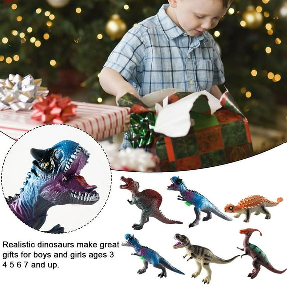 Misterolina Large Soft Rubber Stuffed Dinosaur Toy Animal Figures Decor Toys Play