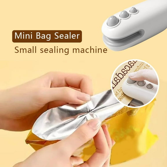 Misterolina Mini Bag Sealer2 in 1 Bag Sealer Heat Seal with Cutter and MagnetUSBC Rechargeable Mini Handheld Bag SealerHandheld Vacu