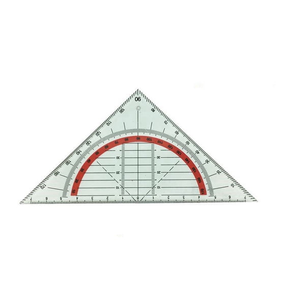 Misterolina Multifunctional 45Degree Geometric Triangle Ruler And Protractor Set G6J6