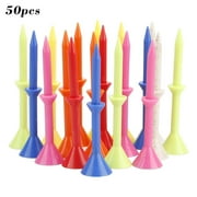 Misterolina Plastic 3.25 inch Long Golf Tees Unbreakable, 50 Pieces