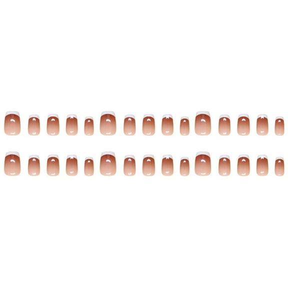 Misterolina Pr on Nails Pink Gradient Fake Nails Reusable False Nail÷