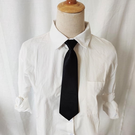 Misterolina Pretied Ties for Kids Boys Children Color Elastic Neck Strap Tie Necktie Formal Wedding Graduation School Uniforms