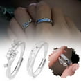 thumbnail image 1 of Misterolina Rings Starry Night Couple Night Glow Rings Elegant Exquisite Rings, 1 of 1