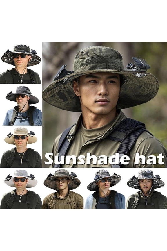 Solar Fan Portable Solar Charging with Fan Suitable Outdoor Cam R1