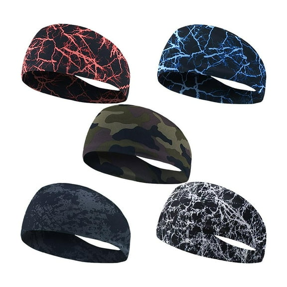 Misterolina Sweatband Sports Headbands For Men Woman Gym Yoga Hair Sweat Bands Soft~