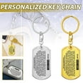 thumbnail image 1 of Misterolina To My Grandson Keychain Stainless Steel Keychain Key Chain KeyringsA, 1 of 7