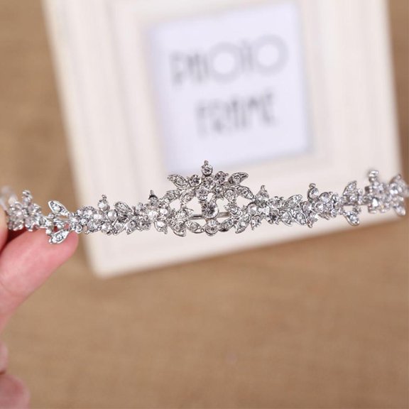 Misterolina UK Princess Tiara with Rhinestone Crystals for Bridal Weddings New R5