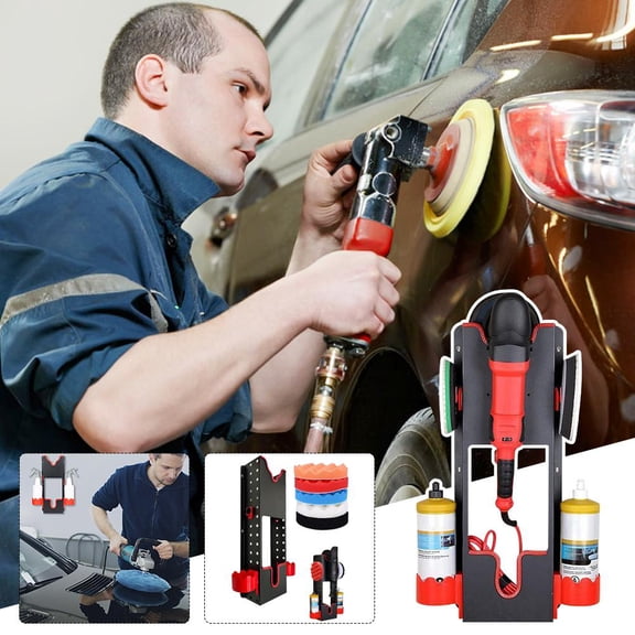 Misterolina Wall Mount Car Buffer Polisher Tool HolderPolishing Machine Rack Storage Shelf