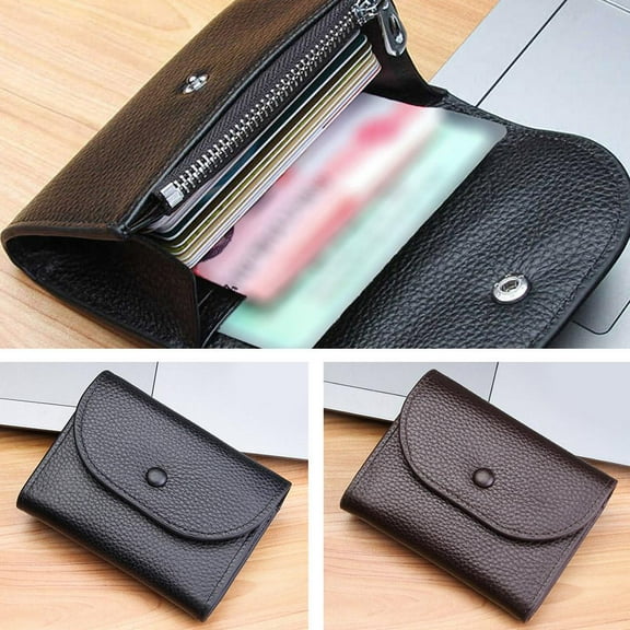 Misterolina Wallet Leather Coin Purse Card Holder Mini Minimalist Wallet Lot K4