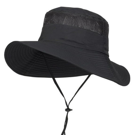 Misterolina Wide Brim S Hat UV Protection Buet For Hiking Safari Men Cam