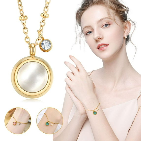 Misterolina Womens Lucky Cat Eye Bracelet Multi Functional Titanium Steel Bracelet