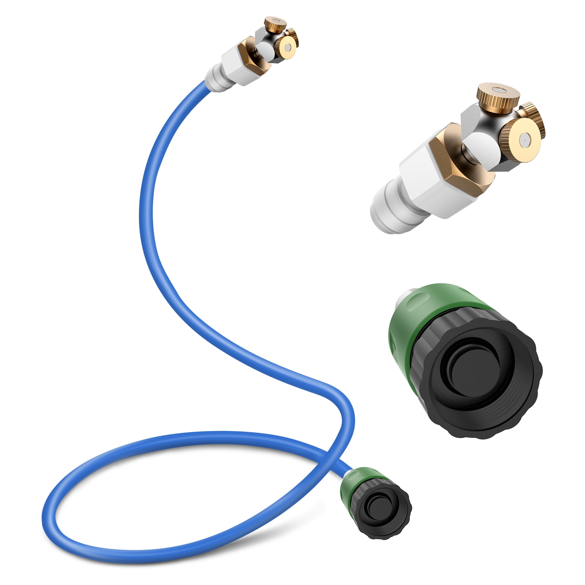 Misters for Outside Patio, 3 Nozzles Super Fine Mist, 6.6FT Leakproof