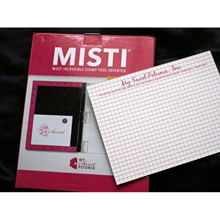 Misti Stamping Tool Original Mouse Pad Plastic Wipe Off Grid White