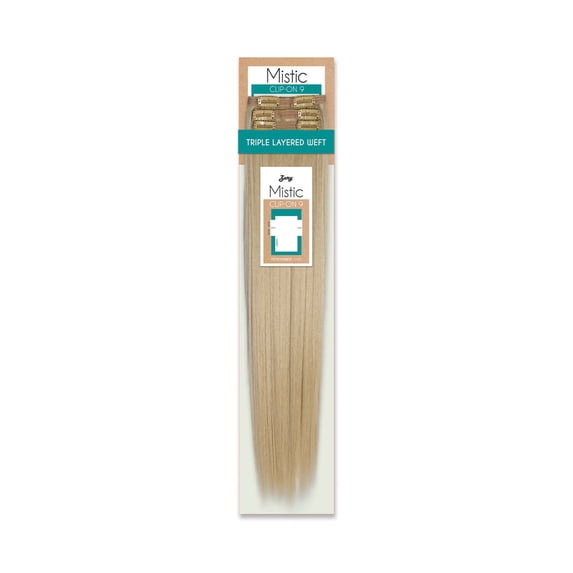 Mistic Clip-On Hair Extensions 9Pcs Straight 26", Color F27/613