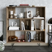 Mistico Melamine Coated 7 Shelves Bookcase, Walnut