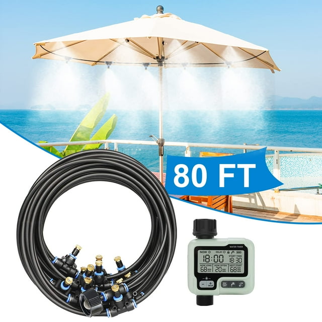 Misting Cooling System,Outside Water Misters for Outdoor Patio,80Ft(24M