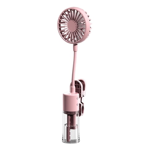 Misting Fan, 2-In-1 Portable Handheld Desk Clip Fan with Mist, Usb Rechargeable, for Home Office Outdoor