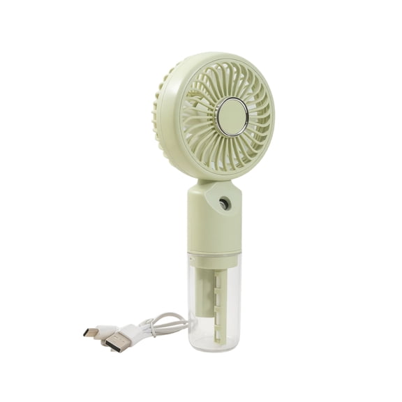 Misting Fan Handheld Portable Fans Rechargeable with Water Tank for Face Cooling & Travel, Green