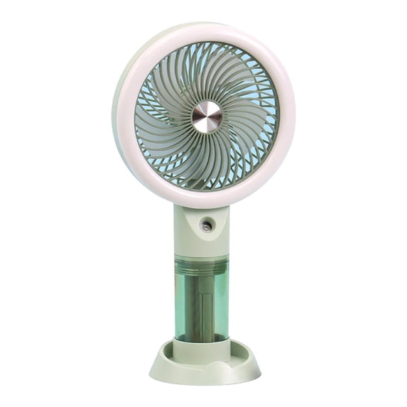 Misting Fan With Light, Rechargeable Handheld Fan, USB Spray Cooling Fan, Three Speed Portable Fan, 50ml Water Tank Fan, Desktop Travel Mini Fan, Outdoor Personal Fan