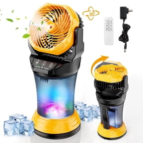 Fimilo 30000 mAh Portable Misting Fan with RGB Light, 2L Water Tank Outdoor Mister Fan , 120° Auto Oscillating & 4 Speeds, Spray Fan for Patio Fishing Travel Camping