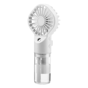 Misting Fan Portable Handheld Fan, 800 mAh Hand Held Mist Fan Rechargeable, 4 Speed ​​Small Mister Fan for Men Women Travel Home Outdoor, White