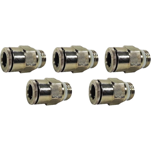 Misting Fittings (1/4 '' Male Thread to 3/8'' Push Lock Tube)-Pack of 5