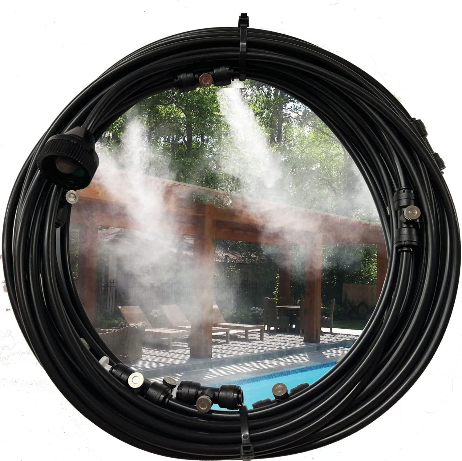 Misting Kit Pre Assembled Misting System Cools Temperatures By Up To 30