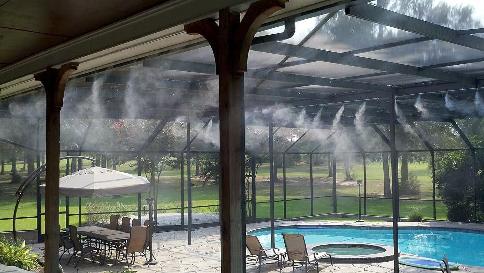 Misting System Cools Temperatures By Up To 30 Degrees Brass