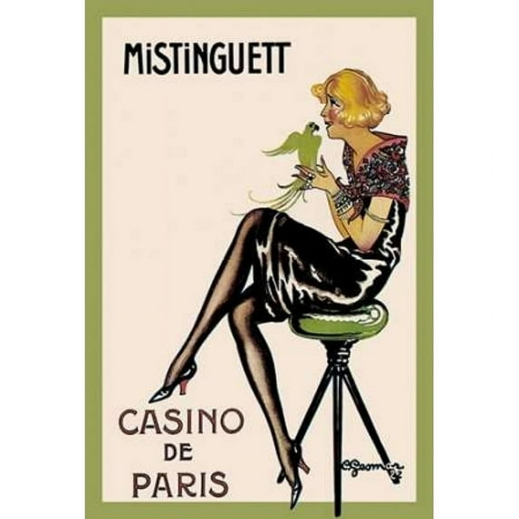 Mistinguett - Casino de Paris 1922 Poster Print by Charles Gesmar