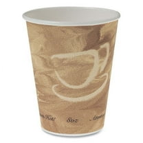 Mistique Polycoated Hot Paper Cups, 8 oz, Brown, 50/Sleeve, 20 Sleeves/Carton | Bundle of 2