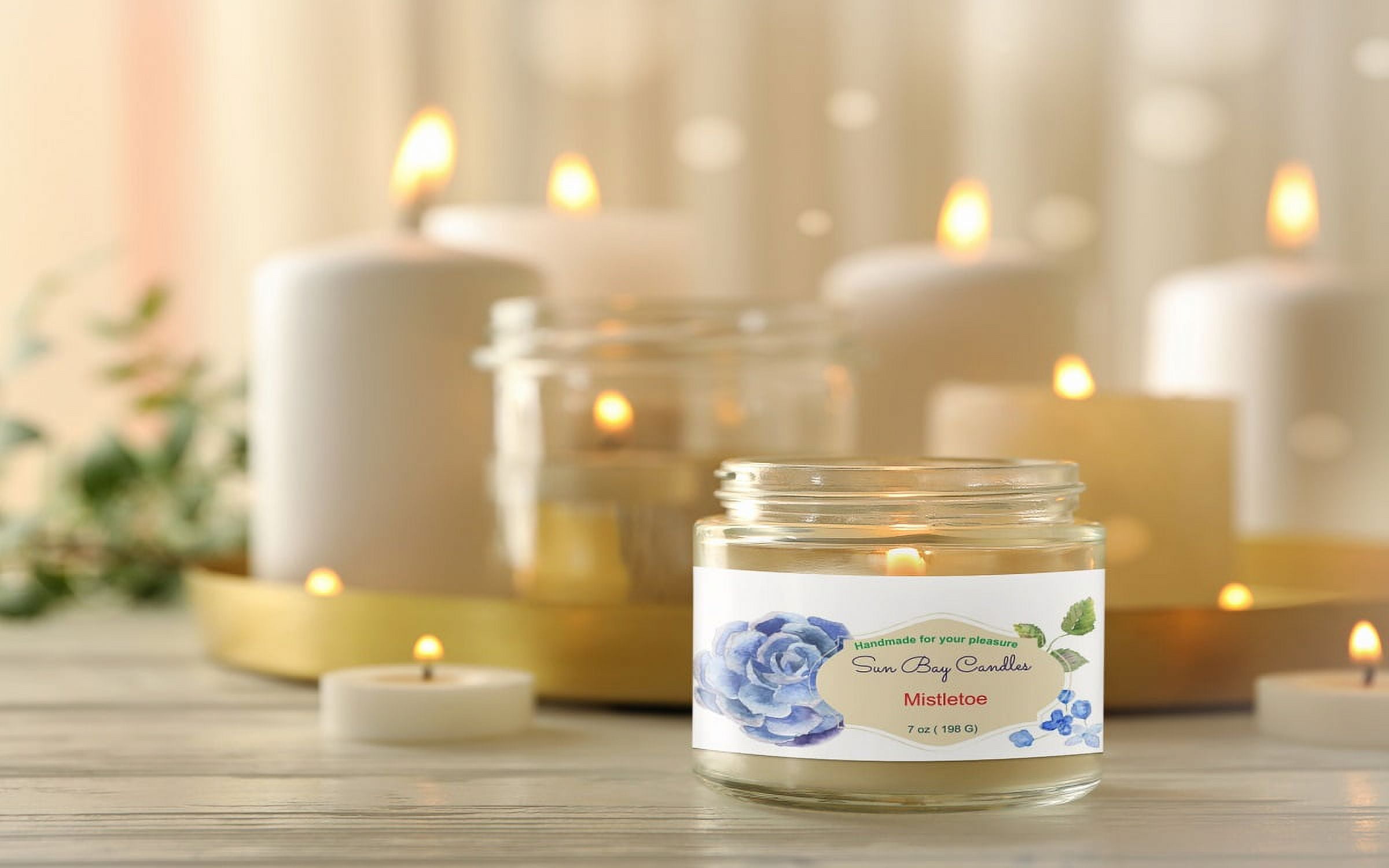 Mistletoe Fragrance Soy Wax 7.2 oz Candle
