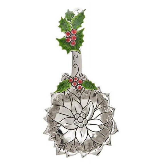 Mistletoe Handle Design Metal Tablespoon - By Ganz
