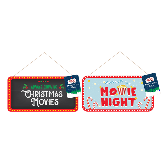 Mistletoe Marathon Decor Signs