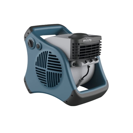 Misto 3-Speed Rust Resistant Misting Fan Blue/Gray