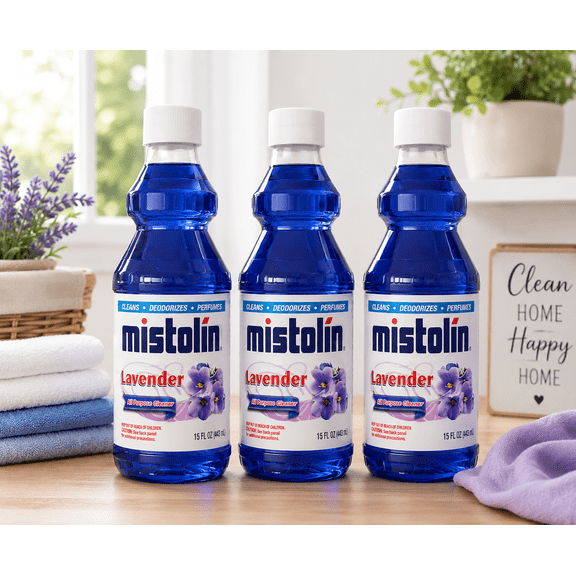 Mistolin All Purpose Cleaner, Lavender, 15 fl oz, 3 Count (3 Pack)