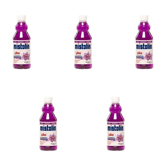 Mistolin Lilac All-Purpose Cleaner, Multipack, (15.6 fl oz) x 5 Grease-Cutting Clean, Lilac Freshness, Eco-Friendly