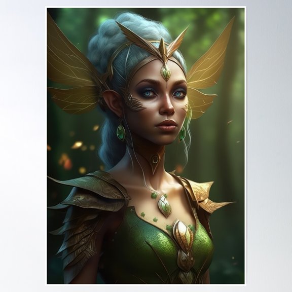 Mistress Of The Forest Poster Wall Art, Modern Wall Decor, 8x12 UNFRAMED