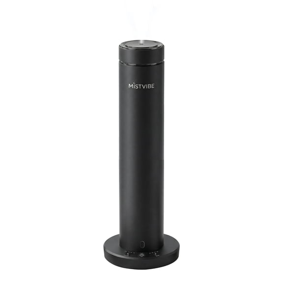 Mistvibe Aroma Diffuser for Large Room up to 1000 sq ft, 100ml Waterless Scent Air Machine with Remote Control, 10W Quiet Essential Oil Diffuser Black