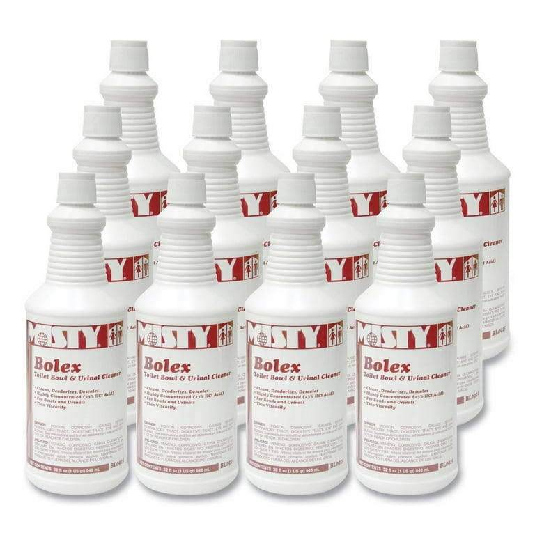Bolex 23 Percent Hydrochloric Acid Bowl Cleaner, Wintergreen, 32oz, 12/Carton Bolex 23 Percent Hydrochloric Acid Bowl Cleaner, Wintergreen, 32oz, 12/Carton
