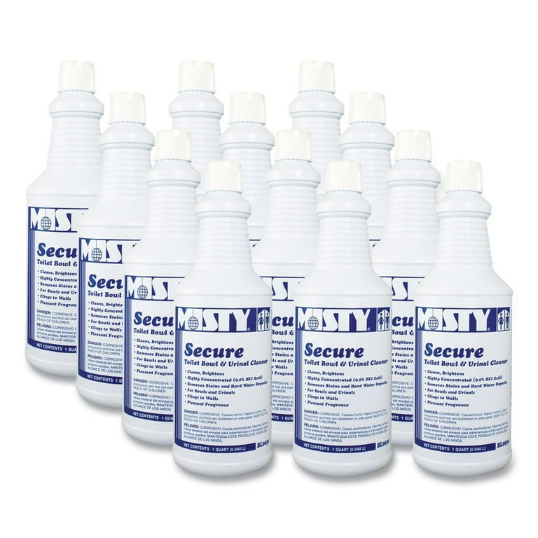 Secure Hydrochloric Acid Bowl Cleaner, Mint Scent, 32oz Bottle, 12/Carton Secure Hydrochloric Acid Bowl Cleaner, Mint Scent, 32oz Bottle, 12/Carton