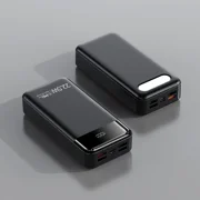 Misty 80000mAh Power Bank Fast Charging 22.5W USB C External Battery Pack for Cell Phone Black