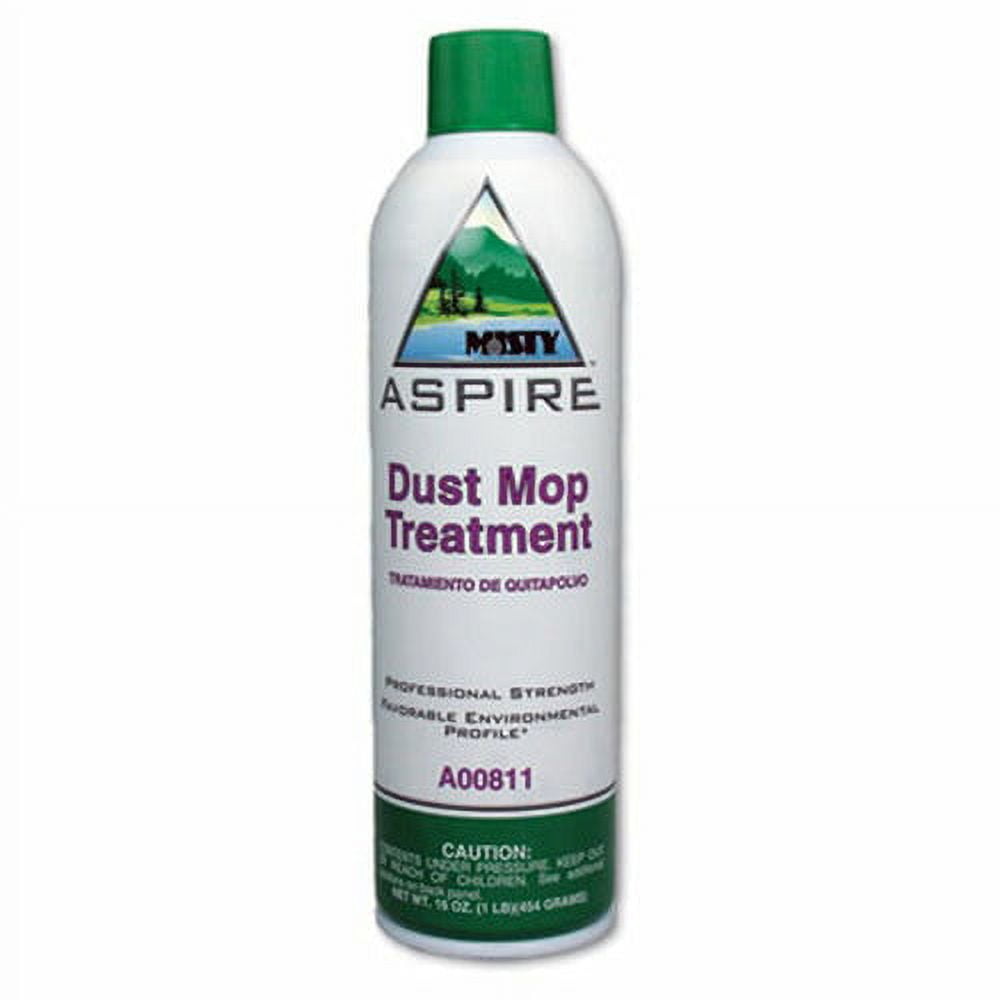 Misty Aspire Dust Mop Treatment, Lemon Scent, 20 oz. Aerosol Can, 12//carton (AMR1038049