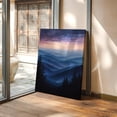 thumbnail image 1 of Misty Blue Ridge Mountain Print – Serene Layered Landscape Art, Tranquil Nature Wall Decor, Moody Sunset Sky, Peaceful Wilderness Wall Art, Modern Wall Decor, 8x12 UNFRAMED, 1 of 2