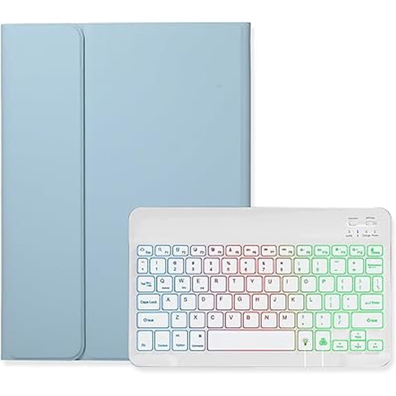 Misty Blue+White RGB Backlit Case for iPad Air 13" / Pro 12.9"