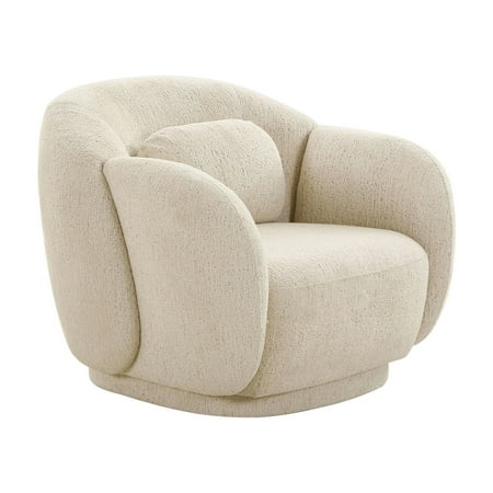 TOV Furniture Misty Cream Boucle Accent Chair