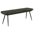 thumbnail image 1 of Misty Leather Upholstered Dining Bench Antique Espresso, 1 of 6